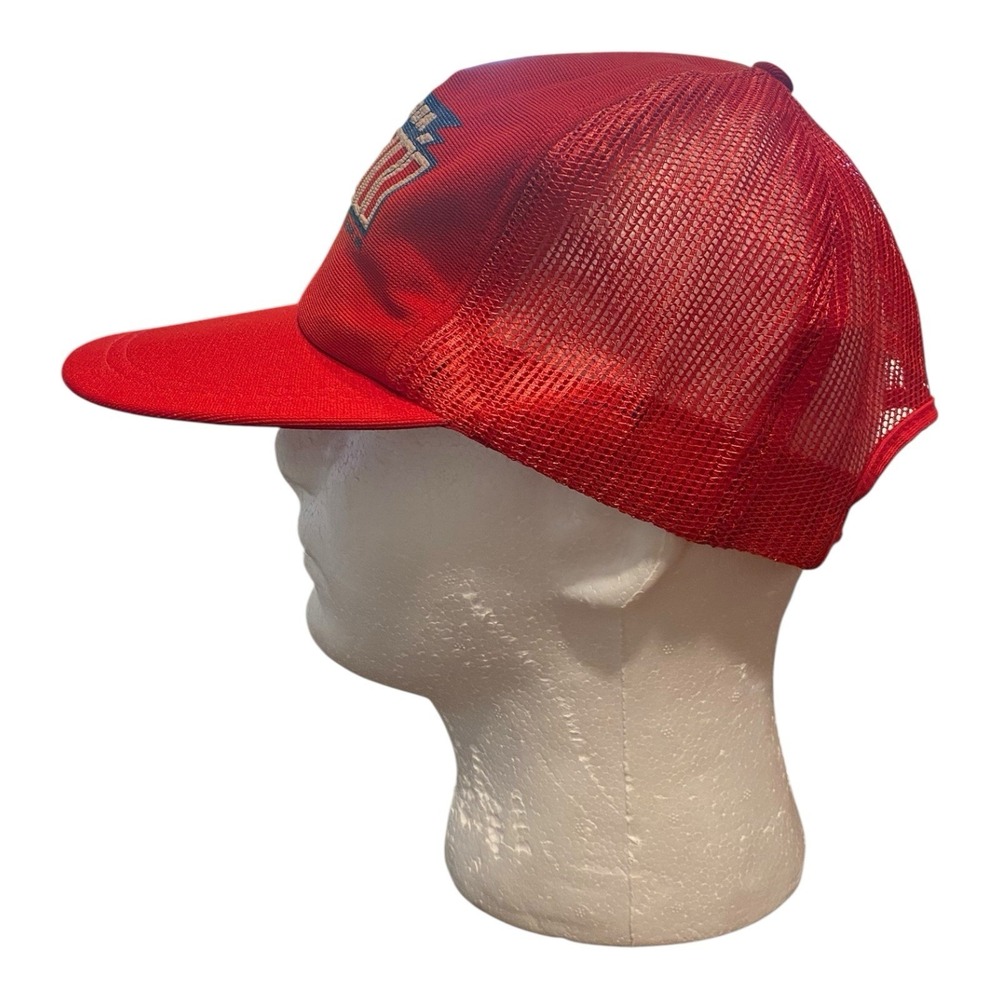 Super Bowl XXIII 23 Trucker Hat Cap Football NFL Winston Snapback USA Red Vtg - Picture 5 of 8